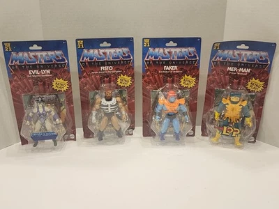LOTE DE FIGURAS MOTU ORIGINS MER-MAN ROBOTO SHE-RA ZODAC ONDA 5 Foto 1 de 4