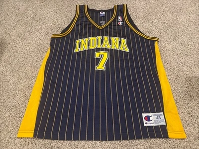 Camiseta Vintage Champion Indiana Pacers Jermaine O’Neal Tamanho GRANDE GG 48 NBA - Imagem 1 de 4
