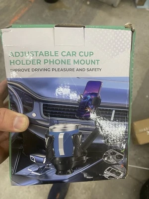Car Cup Holder Expander-Adapter W/ Phone Holder Foto 1 de 3
