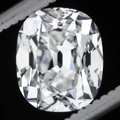 3.06ct OLD MINE CUT DIAMOND GIA CERTIFIED D SI1 ANTIQUE STYLE ELONGATED CUSHION - Image 1 of 2
