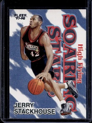 1997-98 Fleer Jerry Stackhouse High Flying Soaring Stars #18 HFSS 76ers - Image 1 of 2