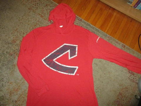 CLEVELAND INDIANS GUARDIANS LIGHTWEIGHT HOODIE Shirt Sweatshirt SGA Adult LARGE Cover