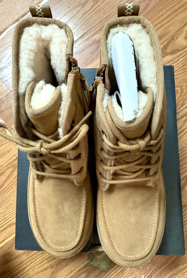 Bota Masculina UGG Neumel Hi Tamanho 12 Castanha Nova Com Etiqueta - Imagem 1 de 4