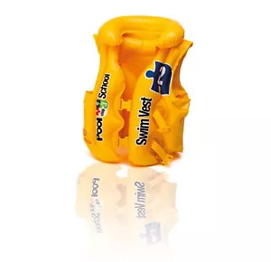 Intex Schwimmweste aufblasbar Schwimmhilfe Rettungsweste Schwimmbad Weste Gelb - Bild 1 von 1