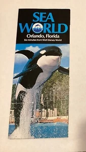 Sea World Orlando Florida Theme Park Brochure Guide Map - Picture 1 of 4