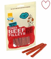 Tender Beef Dog Treats Fillets Meat Chews Natural Healthy Pet