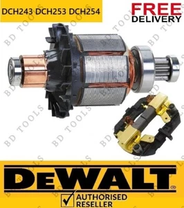 Genuine DeWalt 18v Motor Armature & Brush SDS Hammer Drill DCH243 DCH253 DCH254 - Picture 1 of 1
