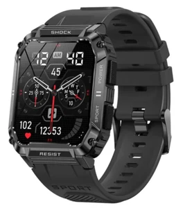 Reloj Inteligente Militar Bluetooth De Hombre Para iPhone Samsung Android - Picture 1 of 3