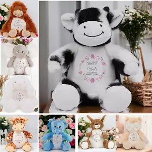 Personalised First Birthday Plush Soft Toy | Personalised Soft Toy | Cuddly T... - Picture 1 of 10