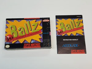 Ballz 3D Super Nintendo SNES Box & Manual Only *wear - Picture 1 of 21