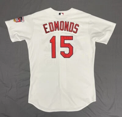 2005 Jim Edmonds #15 St. Louis Cardinals Authentic Jersey by Majestic - Men's 48 - Image 1 of 4