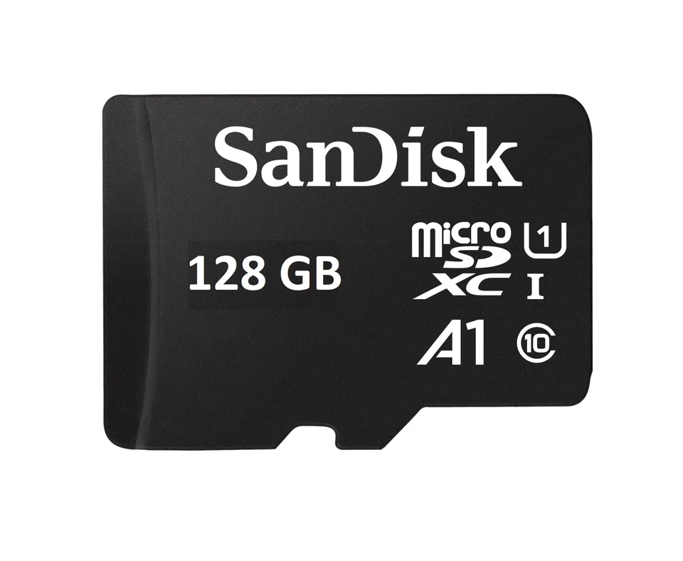 Sandisk Micro 128GB  A1, U1, C10 memory card - Image 1 of 1