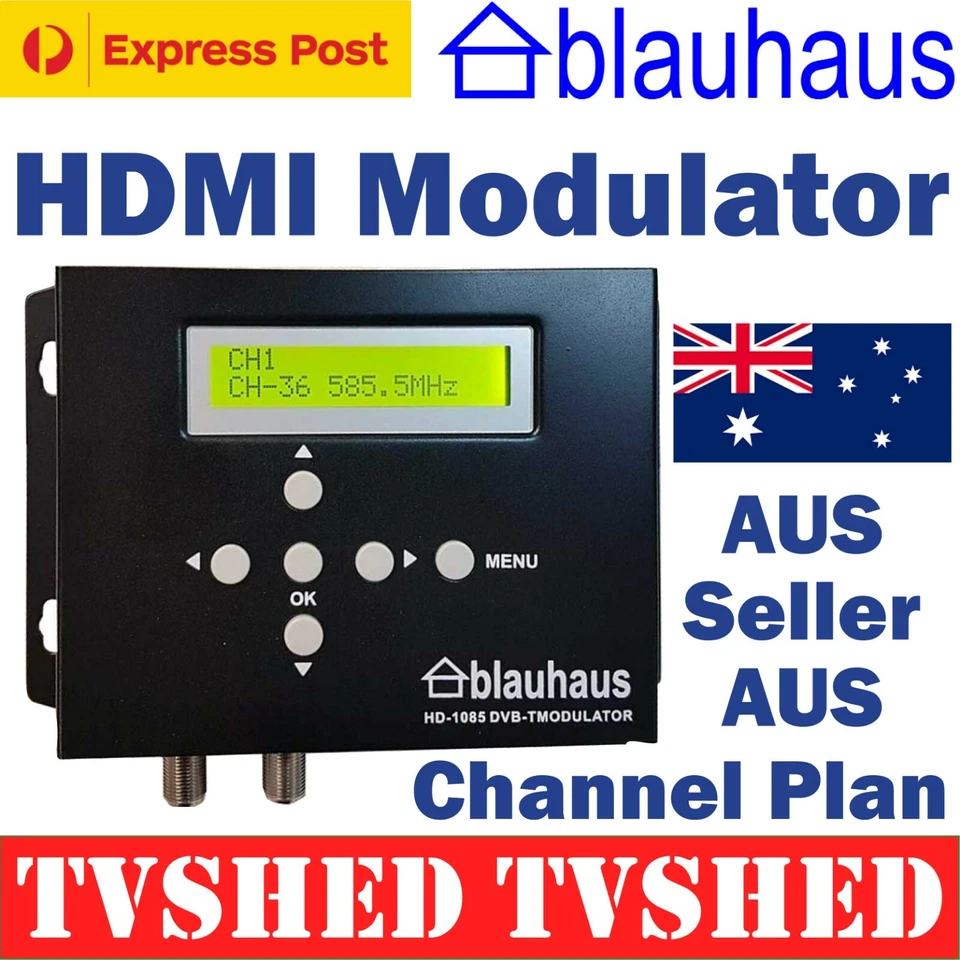 Blauhaus HDMI DVB-T High Definition Digital Modulator PayTV Compatible - image 1 of 2