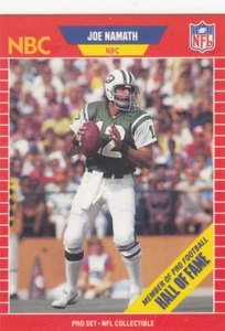 Joe Namath 1989 Pro Set #25 Announcer Collectible New York Jets - Picture 1 of 1