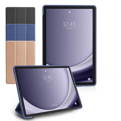 For Samsung Galaxy Tab A9+ 2023 PC Leather Case/Tempered Glass Screen Protector - Image 1 of 4