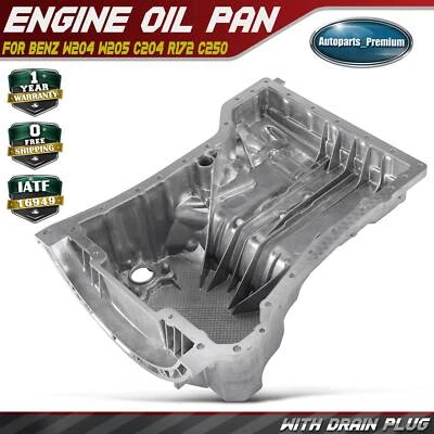 Cacerola de aceite del motor para Mercedes-Benz W204 W205 C204 R172 C250 SLK250 2012-2015 1,8 L Foto 1 de 4