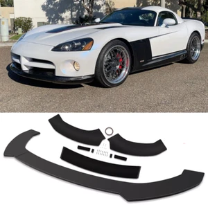 For Dodge Viper 2001-17 Glossy Black Front Bumper Lip Spoiler Splitter Body Kit - Picture 1 of 13