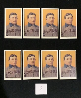 1909-11 T206 Honus Wagner Pittsburgh Pirates (lote de 8) (reimpresión con licencia) Foto 1 de 3