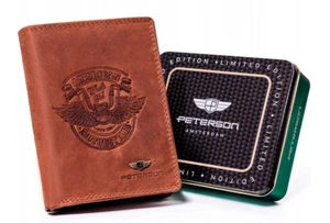 Men's wallet in natural nubuck leather - Peterson - Picture 1 of 12