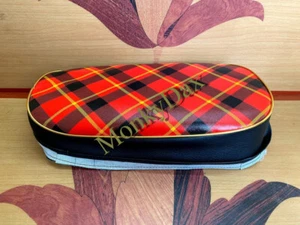 1967 Honda Mini Trail Z50M Seat Cover. Monkey Z50 M Tartan Saddle Cover to NOS. - Foto 1 di 7