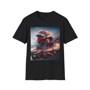 Camiseta gráfica inspirada en Charles Leclerc Ferrari F1, camisas gráficas F1 - Imagen 1 de 9