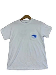Surfing Florida Museum Baumwolle T-Shirt Größe Medium hellweiß Brusttasche - Bild 1 von 3