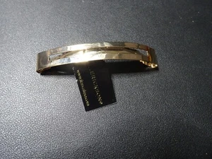 Hello Beautiful! Popular L. Erickson Gold Shiny Cutout Metal Slide Barrette - Picture 1 of 1