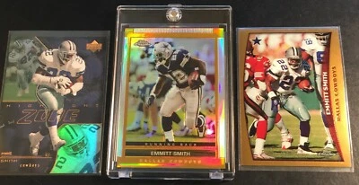 2003 EMMITT SMITH CHROME GOLD REFRACTOR & 1998 TOPPS CHROME AS EXTRA COWBOYS - Image 1 of 3