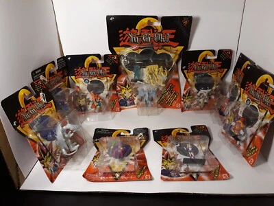 Mattel YuGiOh 2002 Action Figure Series #1, #2, #2 Lot Of 9 Sealed 2" Figures - Image 1 of 4