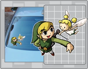 LINK Vinyl Decal #18 Car Truck Sticker The Legend of Zelda Wind Waker - Imagen 1 de 1