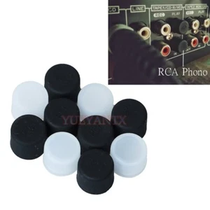 100pcs Silicone TV Audio Video Interface Dust Plug RCA Female Protective Cover - Picture 1 of 8