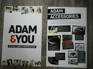 VAUXHALL ADAM & YOU Jam Glam Slam Accessories UK Brochure Price List April 2013 - Picture 1 of 4