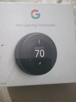 Google Nest T3018US 3rd Generation Smart Learning Thermostat - Mirror Black - Image 1 of 3
