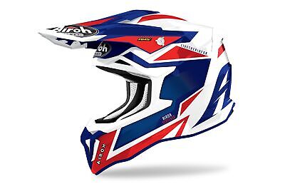 STKA55S - Casque Off Road Cross Airoh Strycker Axe Blue / Rouge Brillant Casque • 278.84€