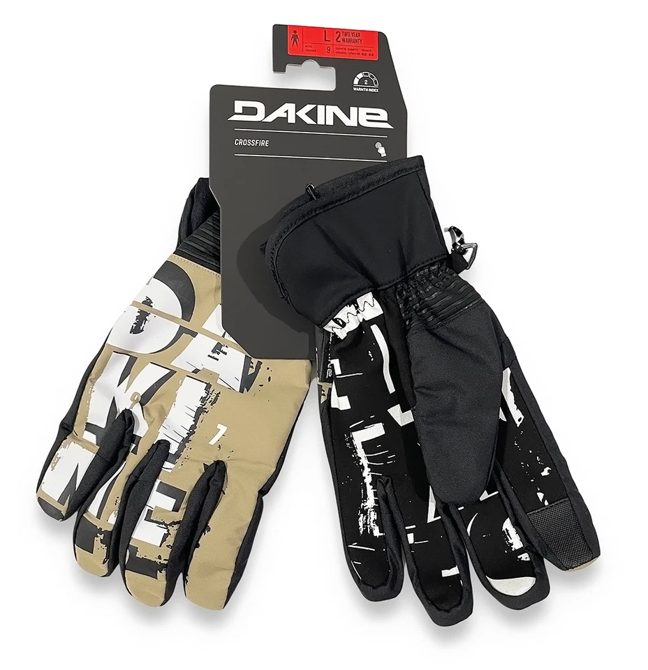 Dakine Crossfire Gloves - NWT Mens Large (Size 9) Stone Breaker - #45196-D1 - Image 1 of 1
