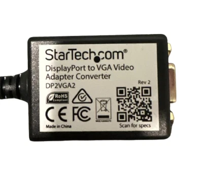 StarTech Displayport To VGA Video Converter DP2VGA2 Genuine - Image 1 of 4