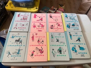 Lot of 8 Vintage 50s 60s Best in Children's Books Stories by Nelson Doubleday - Picture 1 of 16