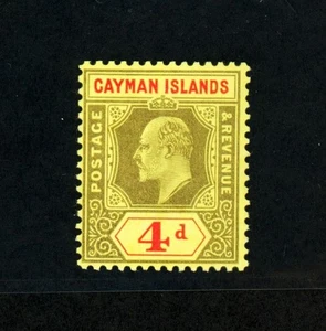 [CAYMAN ISLANDS] 1908 4d SG 29 / SC 25 (MNH) - Picture 1 of 2