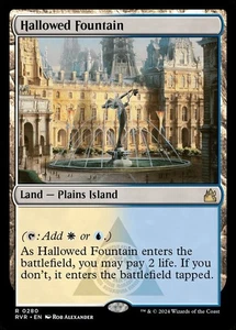 Hallowed Fountain / Springbrunnen  - RAVNICA Remastered -  englisch  (nm +) Dual - Picture 1 of 1