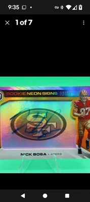 2019 Panini Auto Nick Bosa /75 - Image 1 of 2