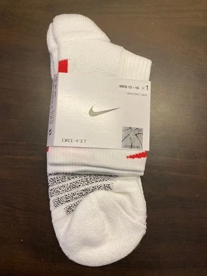 Nike NBA Authentics Socks Ankle  Length WHITE/RED  sz XL - NEW - Image 1 of 2