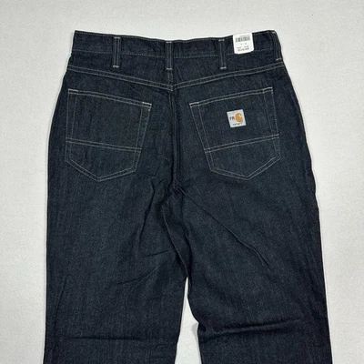 Carhartt FR Flame Resistant Work Jeans Mens 32x30 Dark Relaxed Denim New Read - Image 1 of 4