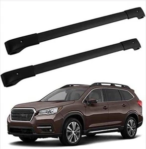 FINDAUTO Roof Rack Crossbars for Subaru Ascent 2019-2022 | Black Aluminum Bars - Picture 1 of 2