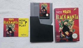 Wrath of the Black Manta NES Game Manual Sleeve 1985 Taito BOXED TESTED RARE CIB