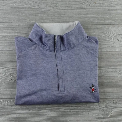 Peter Millar 1/4 Zip Pullover Top Mens Medium Stretch Sankaty Head Golf Club - Image 1 of 4