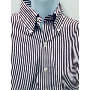 Brooks Brothers Regent Mens Striped Button Down Non Iron Dress Shirt - Picture 1 of 5