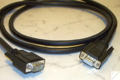 VGA Verlängerung Kabel 1,8 m D-Sub Bildschirm Verlängerungskabel analog _hL - Bild 1 von 4
