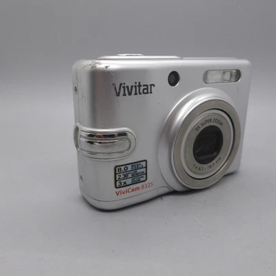 Vivitar Digital Camera Vivicam 8325 8.0MP Silver Tested - Image 1 of 4