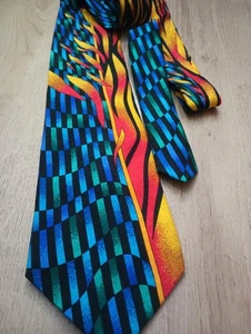 Corbata Rush Limbaugh Multicolor Seda Sin Límites Colección 1996 Hecha en Aremel EE. UU. - Imagen 1 de 7