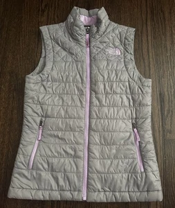 THE NORTH FACE Vest Youth Medium 10/12 Purple Violet Insulated Girls - Picture 1 of 5